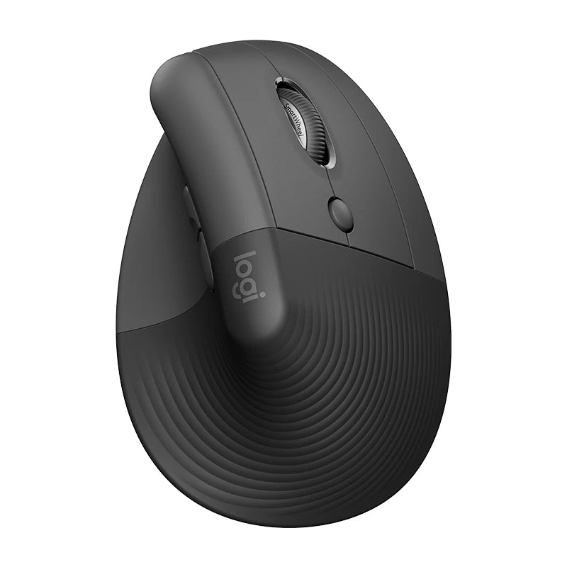 Logitech Lift Vertical Mouse Ergonomic Wireless With Silent Click Bluetooth/Usb Dual Mode For Pc Laptop Tablet Wrist Pain