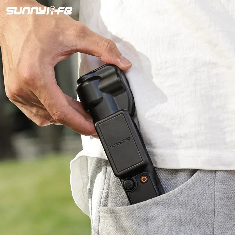 Sunnylife For DJI Osmo Pocket 3 Silicone Protective Cover Anti-Scratch Head Lens Screen Handheld Gimbal Camera Protector Case