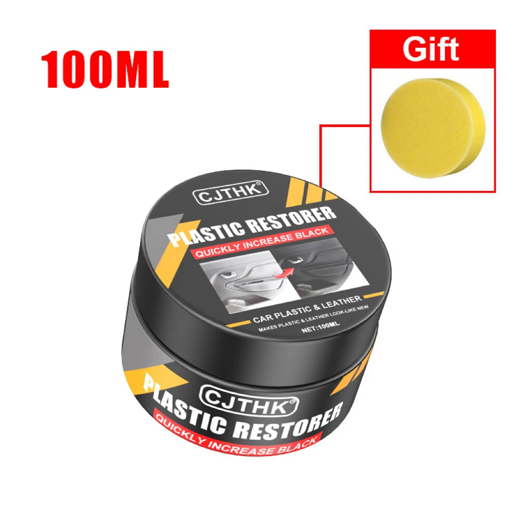 Car Plastic Restorer Back To Black Gloss Auto Interior Leather & Panel Renewal Wax Coating Agent Auto Polish And Repair Coating