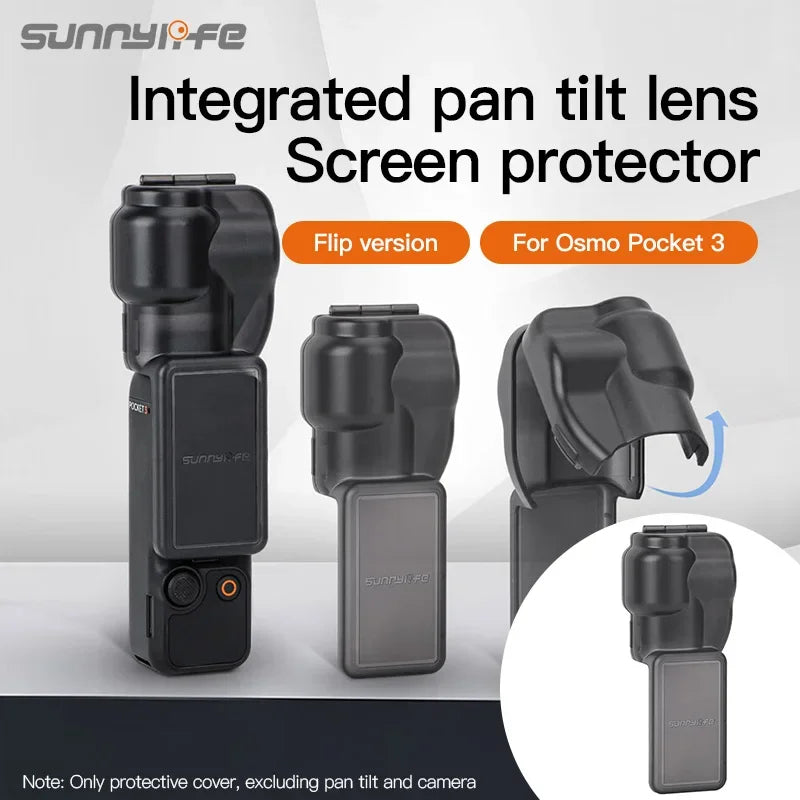 Sunnylife For DJI Osmo Pocket 3 Silicone Protective Cover Anti-Scratch Head Lens Screen Handheld Gimbal Camera Protector Case