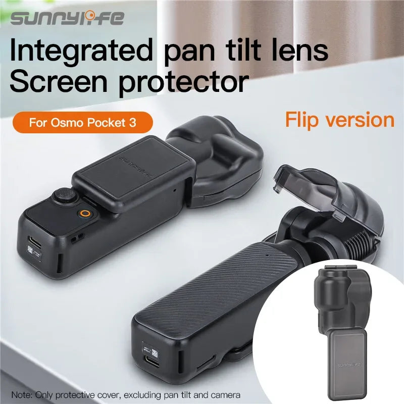 Sunnylife For DJI Osmo Pocket 3 Silicone Protective Cover Anti-Scratch Head Lens Screen Handheld Gimbal Camera Protector Case