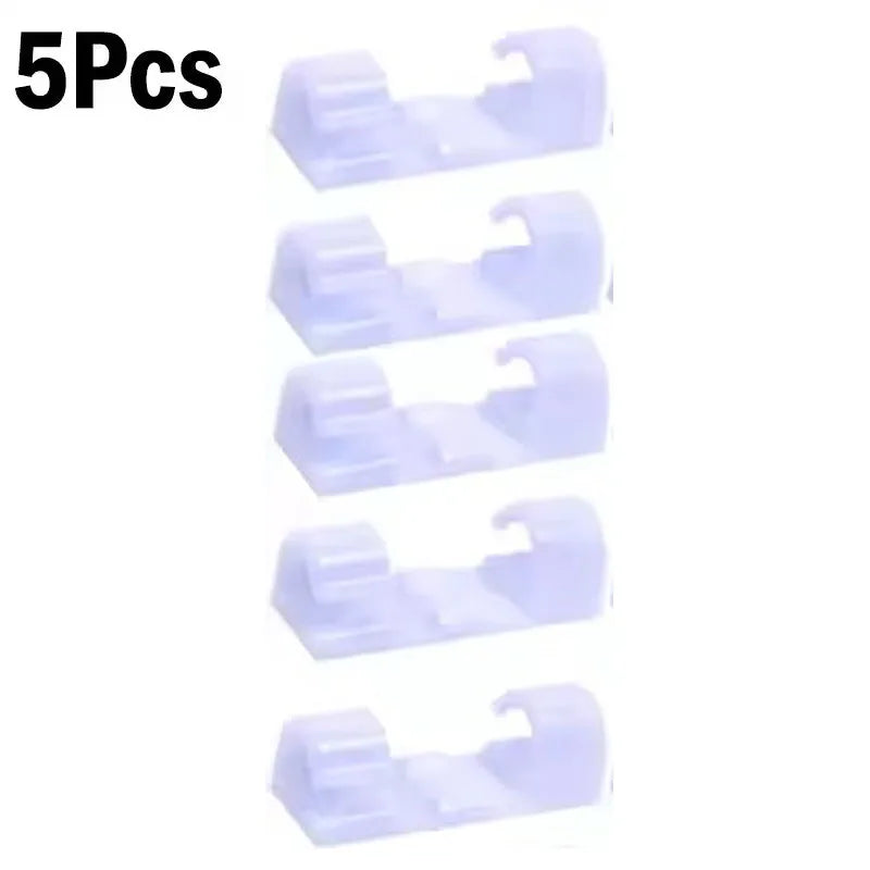 Cable Organizer Clips Wire Holder Self Adhesive Desktop Cord Management for PC Mouse USB Power Cord Fixer Wall Car Home Office